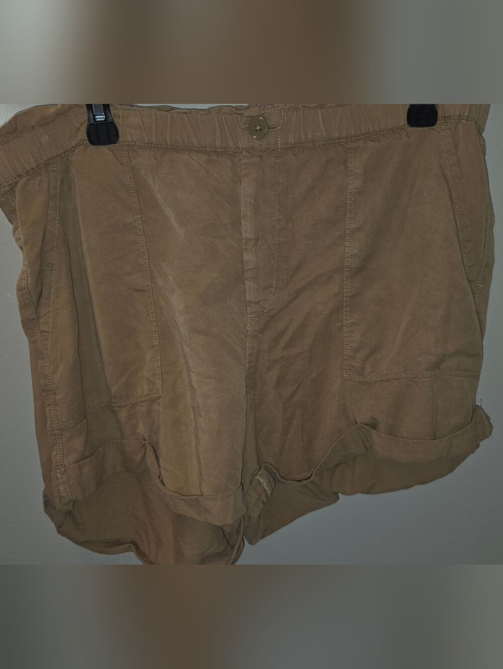 aerie Tan Utility-Style Casual Shorts